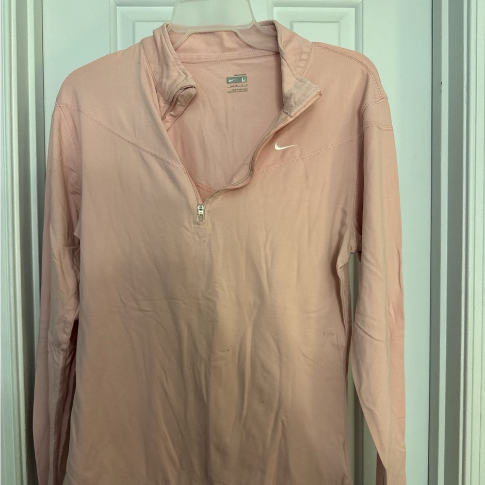 Nike Light Pink Half-Zip Top
